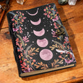 Set de cuaderno personalizado Vintage Moon Phase de cuero de PU con texto y 300 páginas kraft Regalo de cumpleaños Aniversario Navidad para niñas Mujeres