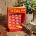 Personalizado 3D impreso conveniente reptil alimentador de hojas caja con texto hábitat reptil para los propietarios de reptiles lagarto