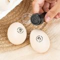 Sello personalizado para huevos con nombre texto varios tamaños y modelos certificación de la FDA tinta comestible regalo para familias y agricultores