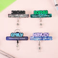 Insignia acrílica personalizada con nombre y texto Regalo de la semana de la enfermera para el personal médico de la enfermera