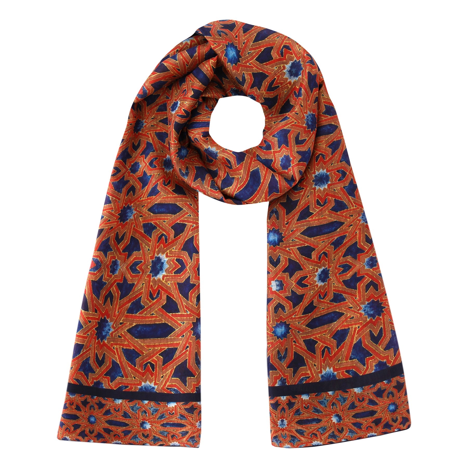 Islamic Art Silk Scarf Alcázar Genil