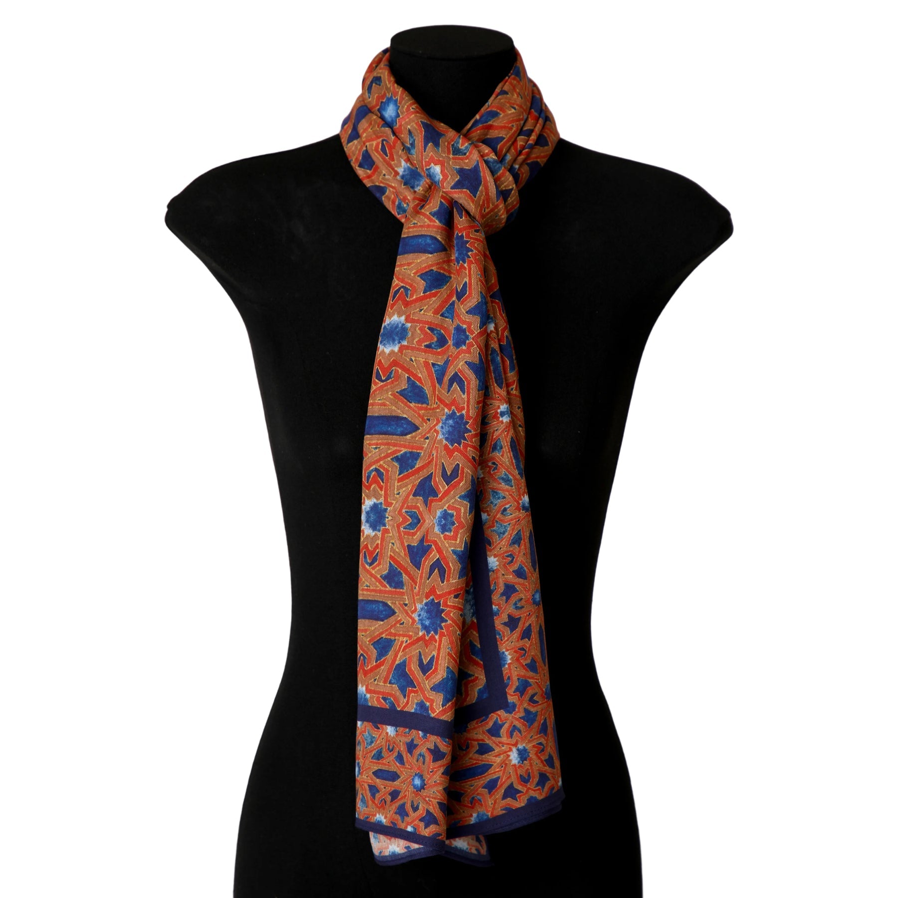 Moorish Tiles Inspired Modal Scarf - Alcázar Genil