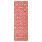 Red Silk Scarf with Islamic Art Print Alhambra