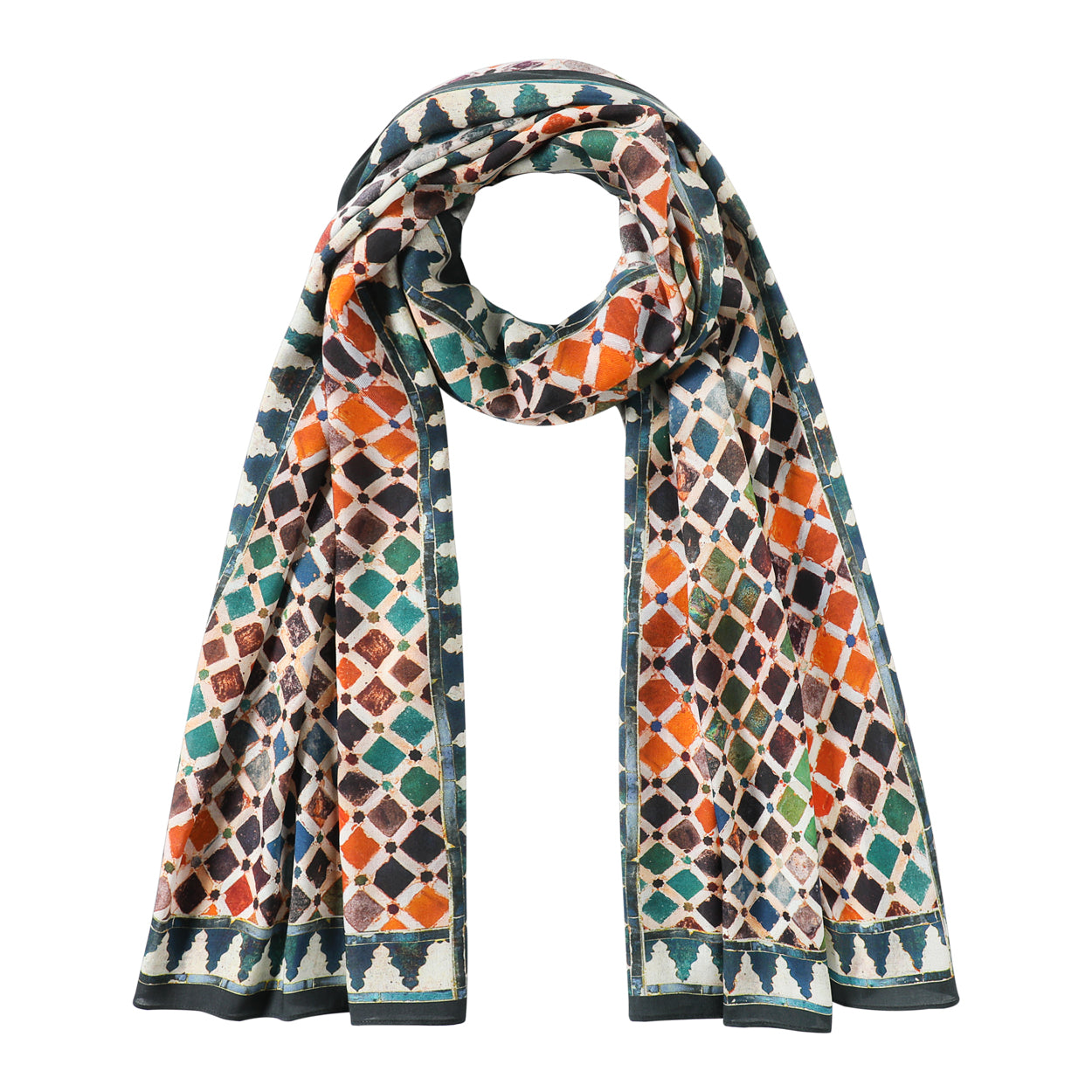Alhambra Tiles Inspired Scarf Comares