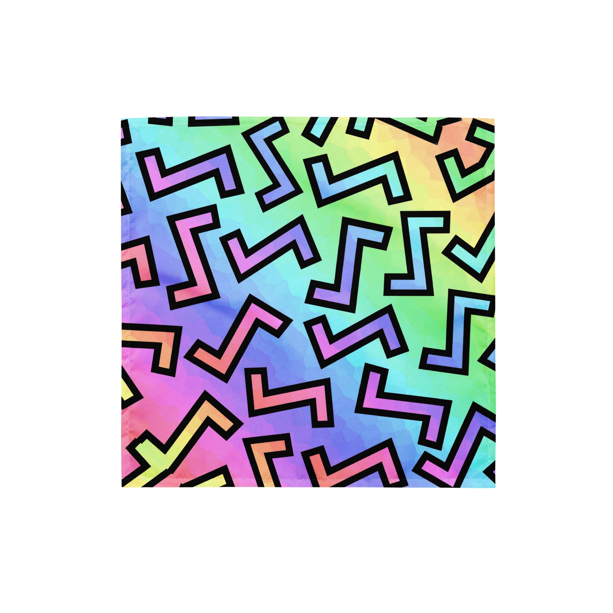 80s Rainbow Bandana