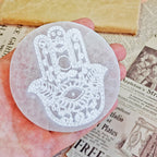 Altar de Selenita con Mano de Fátima