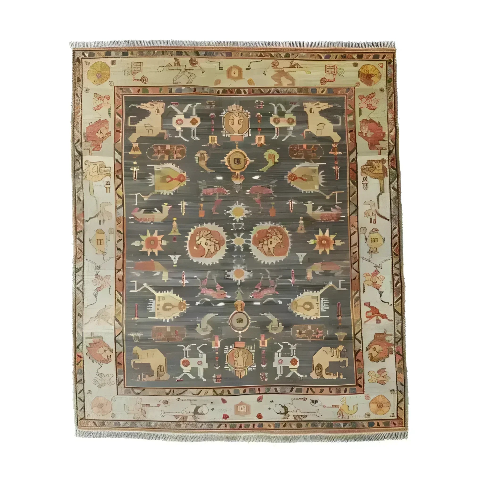 Ancient Caravan Hand Knotted Area Rug