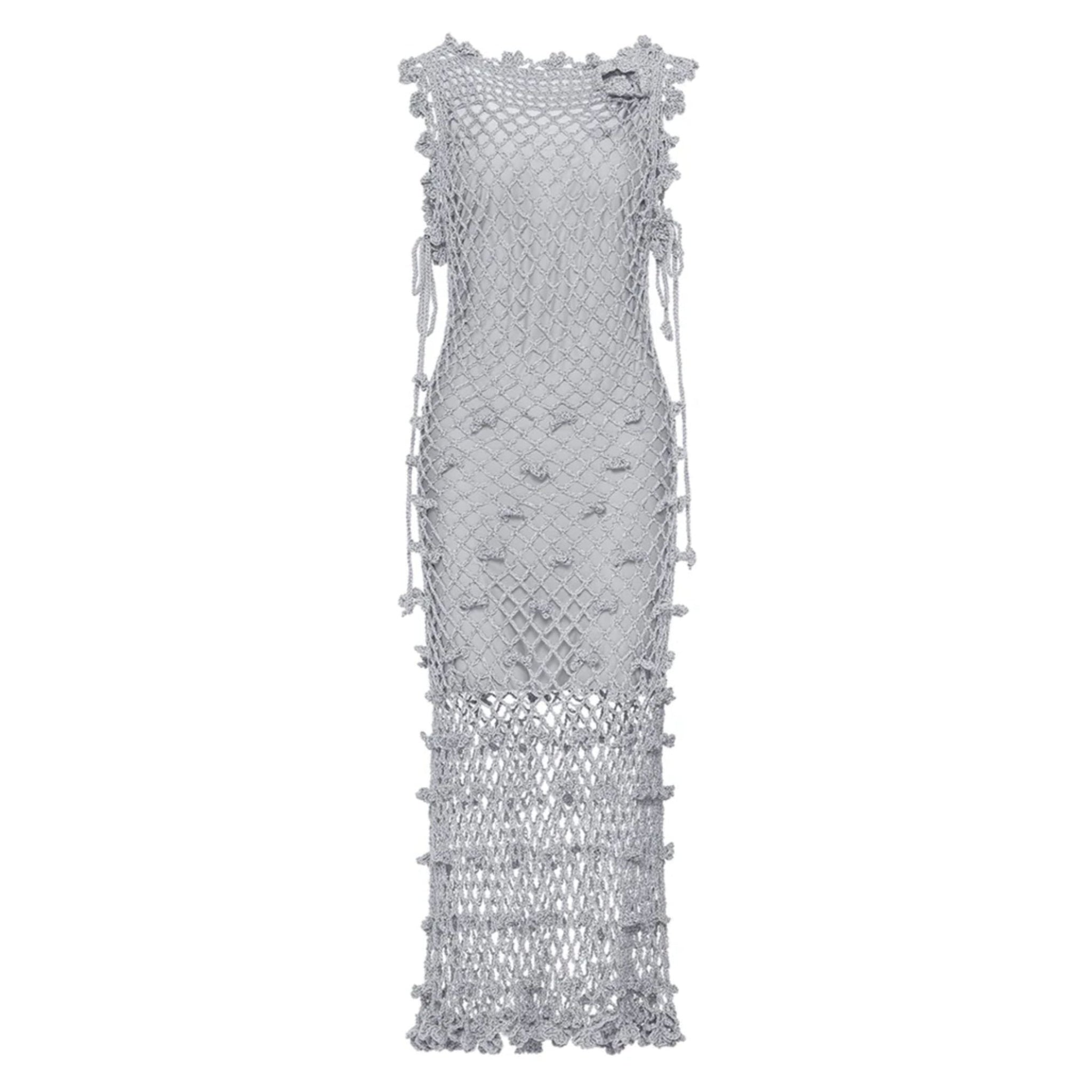 Sofia Silver Handmade Crochet Dress