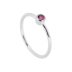 Anillo 'Alexandra' de Turmalina Rosa - Plata de Ley 925