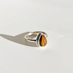 Anillo 'Anahi' de Ojo de Tigre - Plata de Ley