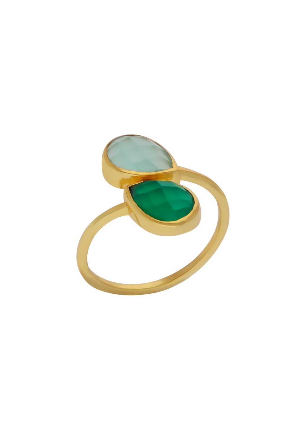 Anillo Aura Verde y Agua