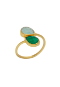 Anillo Aura Verde y Agua