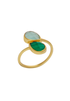 Anillo Aura Verde y Agua