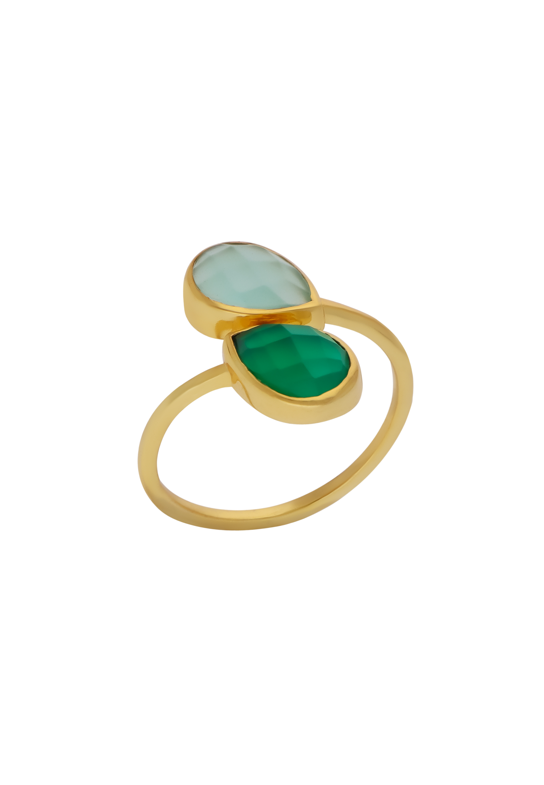 Anillo Aura Verde y Agua