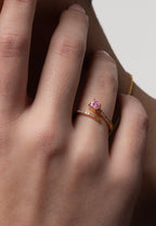 Anillo Alisa Rosa