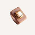 Anillo color Moka con Madreperla