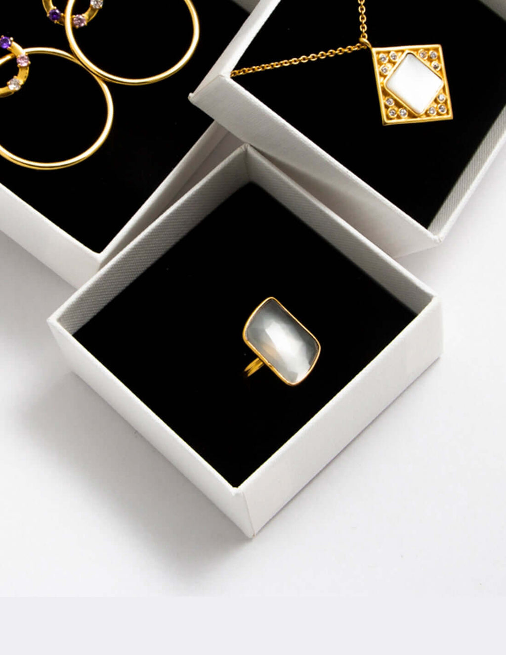 Anillo Stardust Blanco