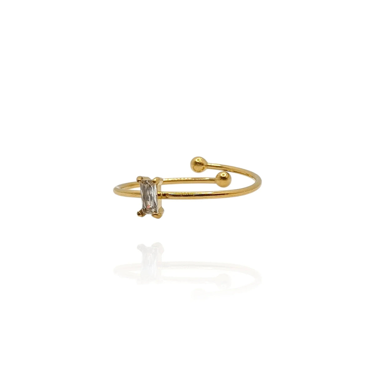Anillo fino con Zirconia