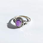 Anillo 'Idun' de Amatista - Plata de Ley
