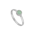 Anillo 'Iniya' de Amazonita - Plata de Ley