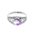 Anillo 'Laksmi' de Amatista - Plata de Ley