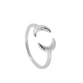 Anillo Luna Doble - Plata de Ley 925