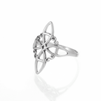 Anillo Nudo de Bruja en Plata de Ley 925