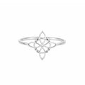 Anillo Nudo de Bruja en Plata de Ley 925