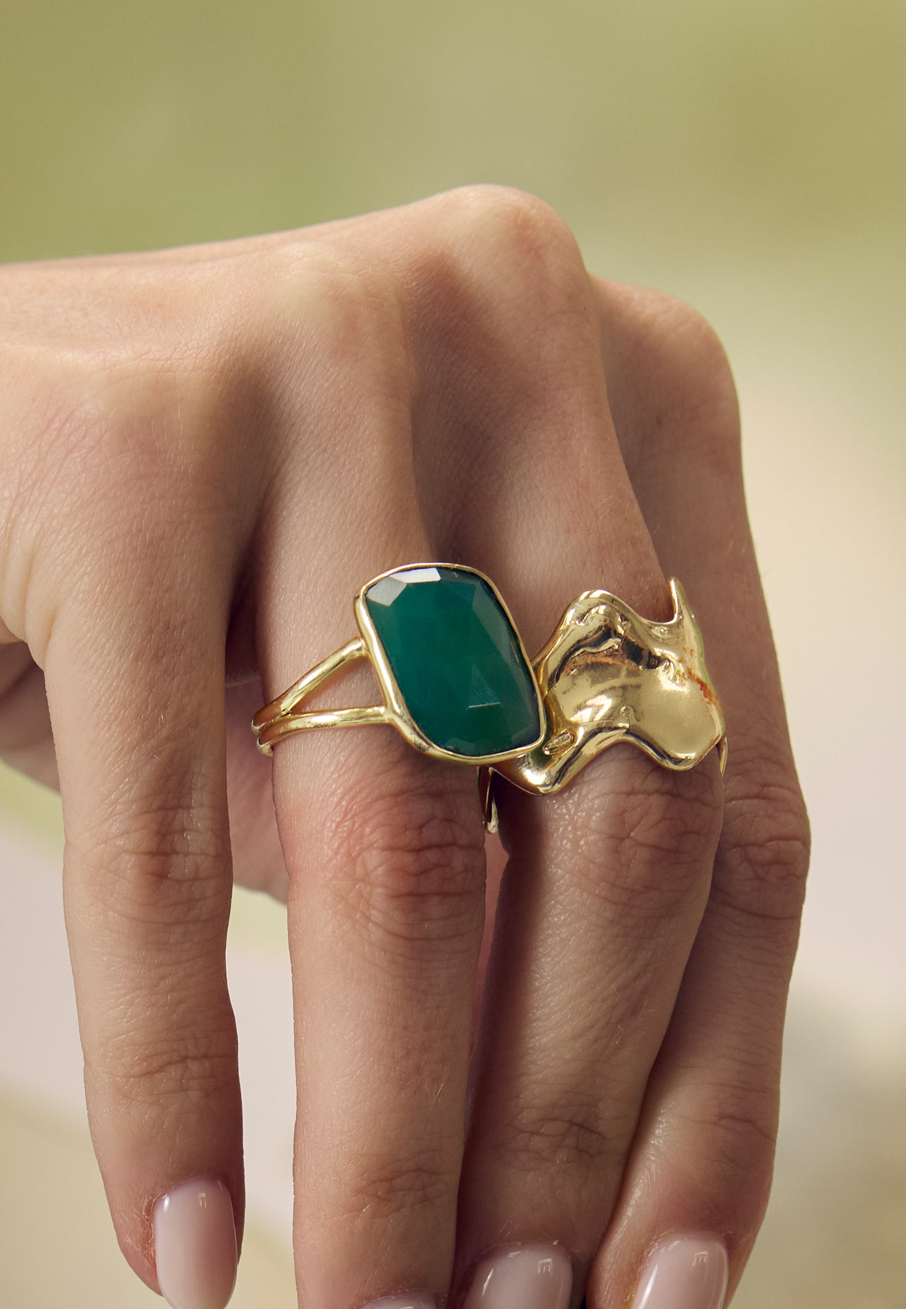 Anillo Stardust Verde