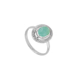 Anillo 'Ovale' de Amazonita - Plata de Ley