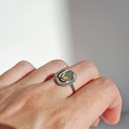 Anillo 'Ovale' de Labradorita - Plata de Ley