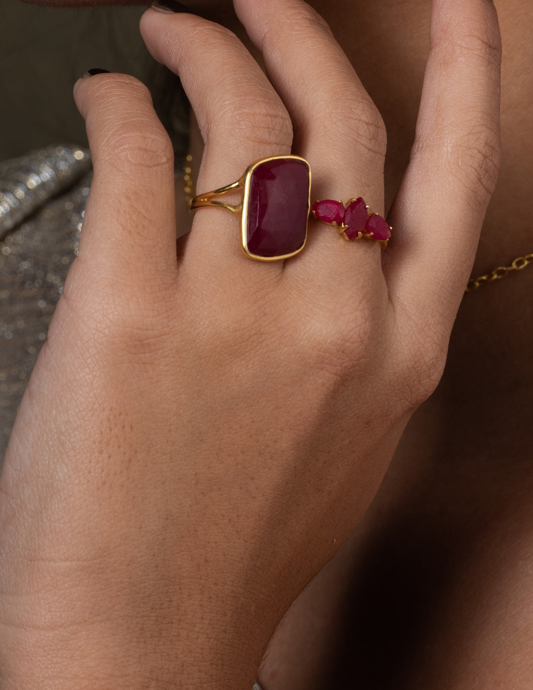 Anillo Stardust Rubí