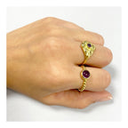 Anillo 'Shakeela' de Amatista - Plata de Ley