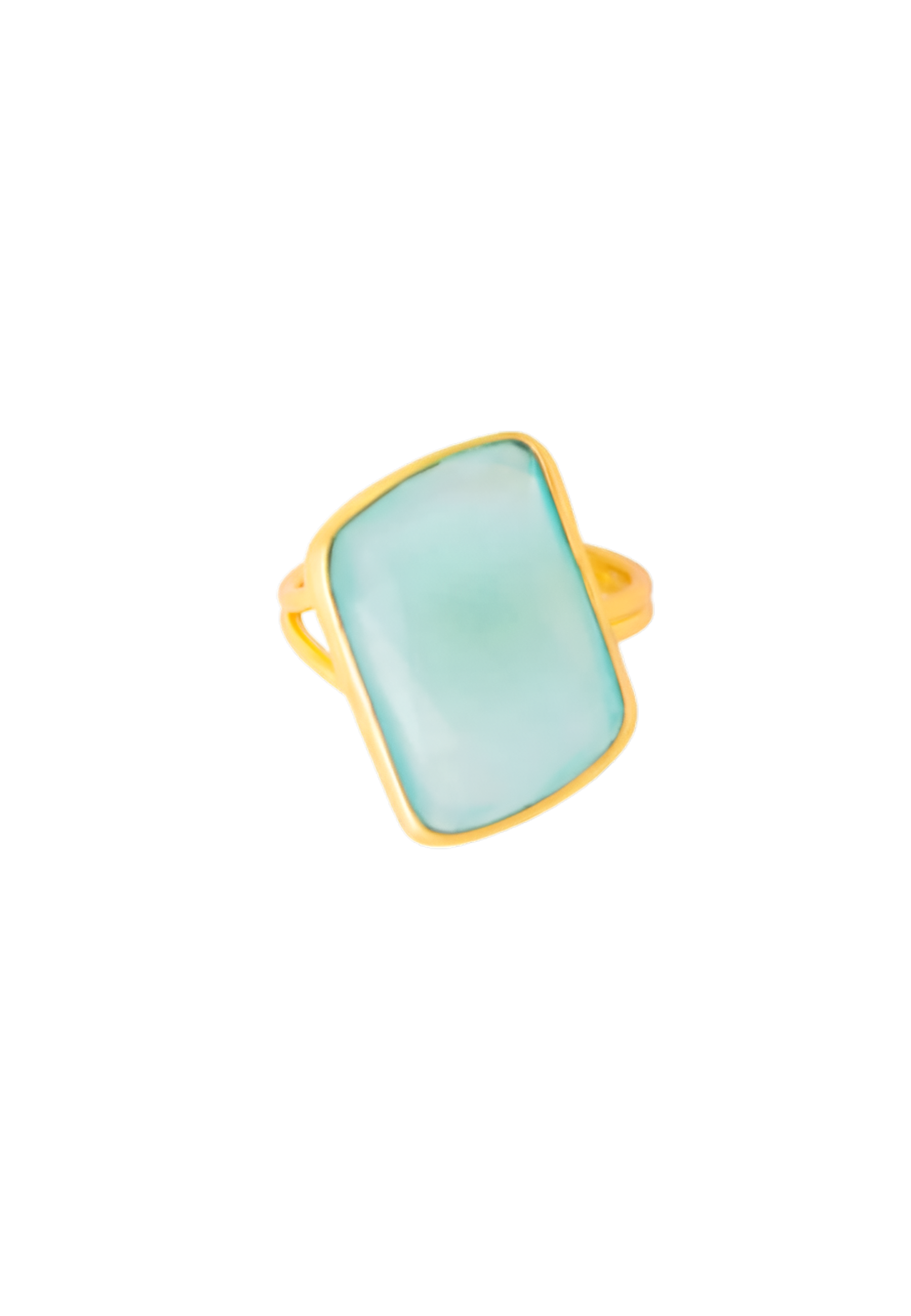 Anillo Stardust Aguamarina