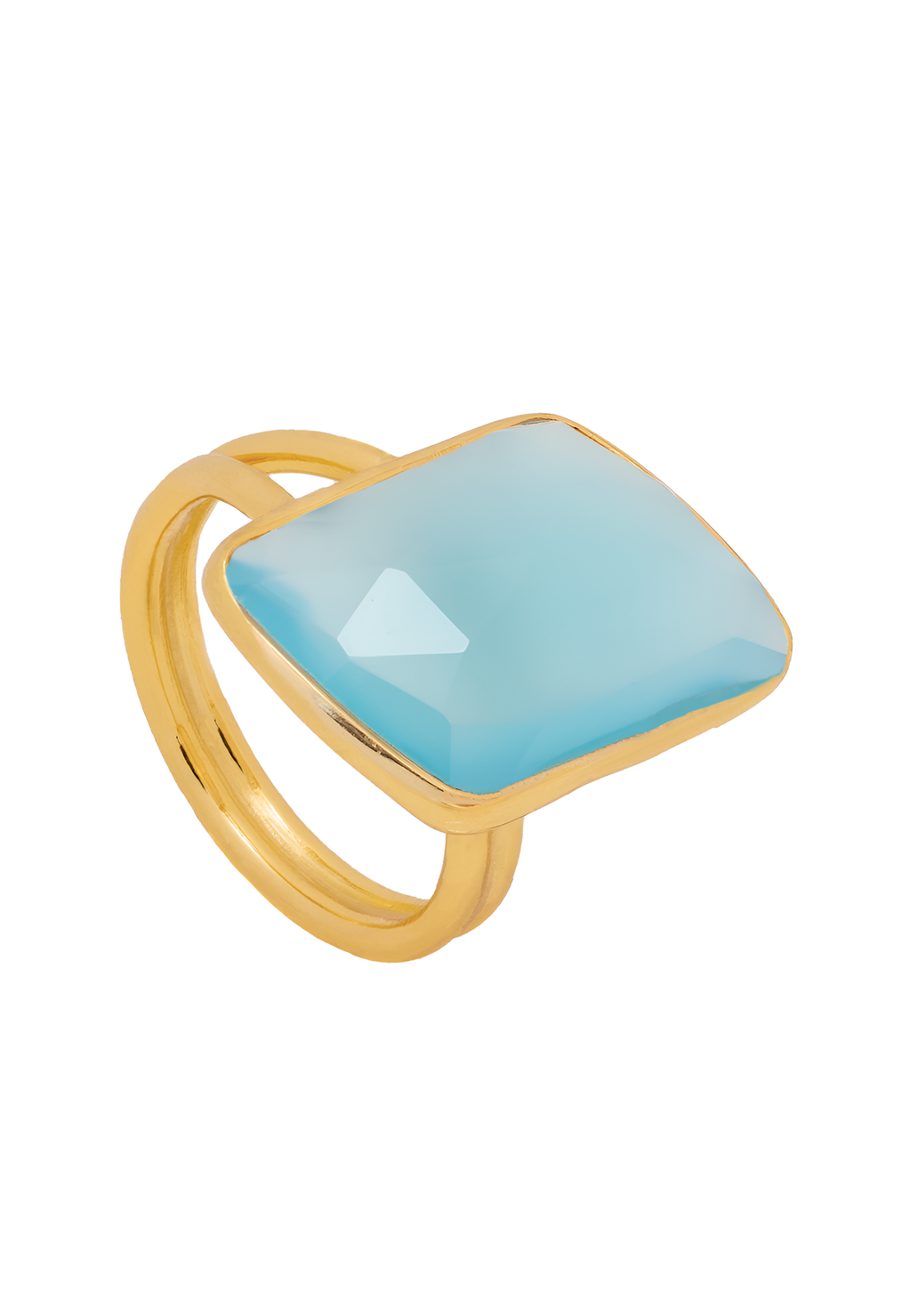 Anillo Stardust Aguamarina