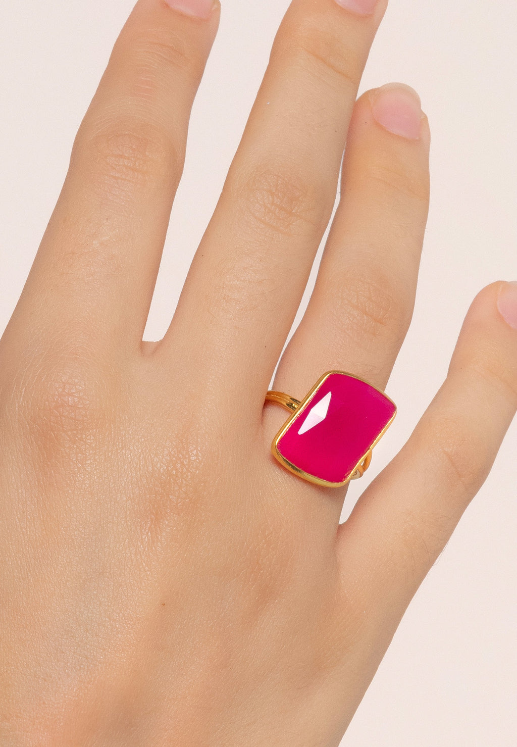 Anillo Stardust Fucsia