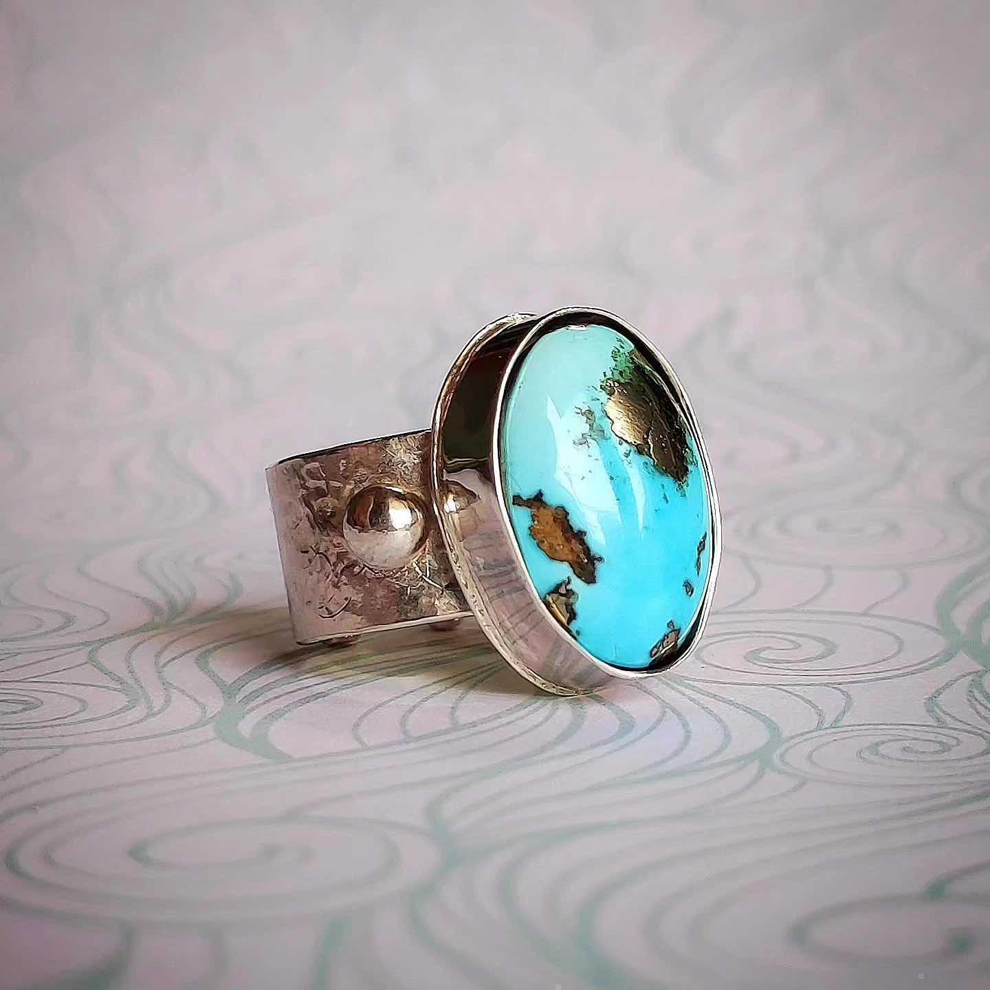Anillo Celeste Ajustable