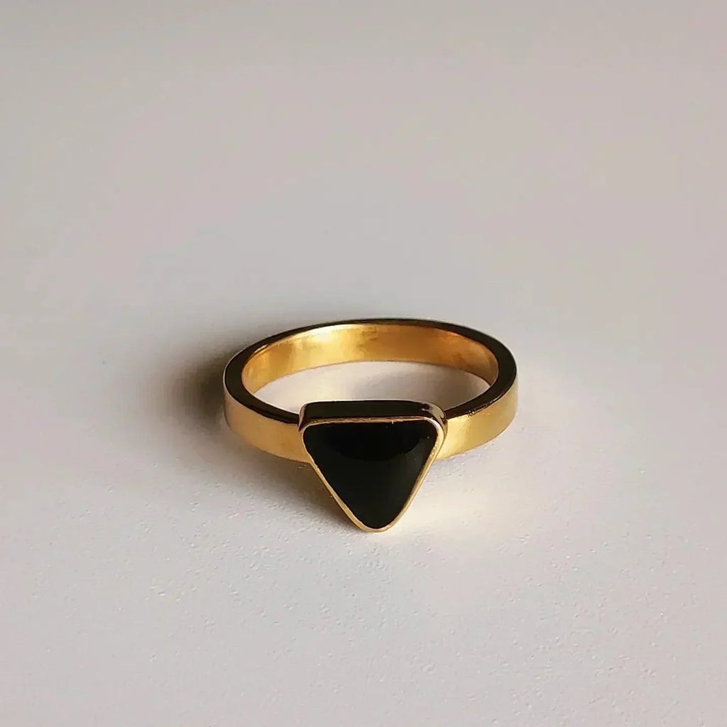 Anillo Triángulo Fosforescente
