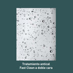 BATHME NIXON Mampara Frontal Ducha Fijo+Corredera Negro