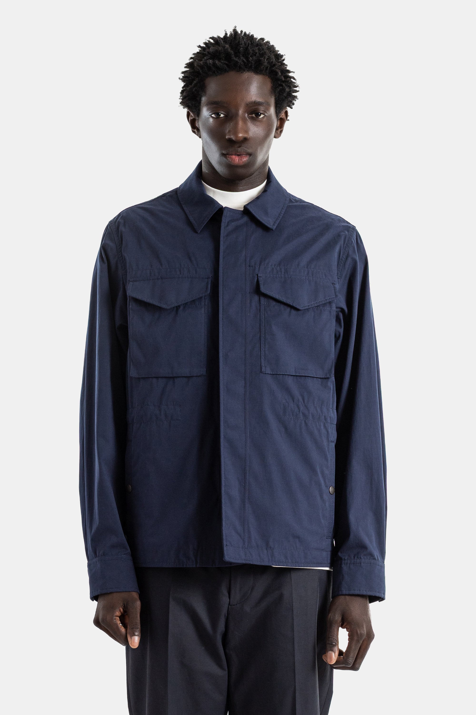 Moncler Roquille Down Jacket — Navy