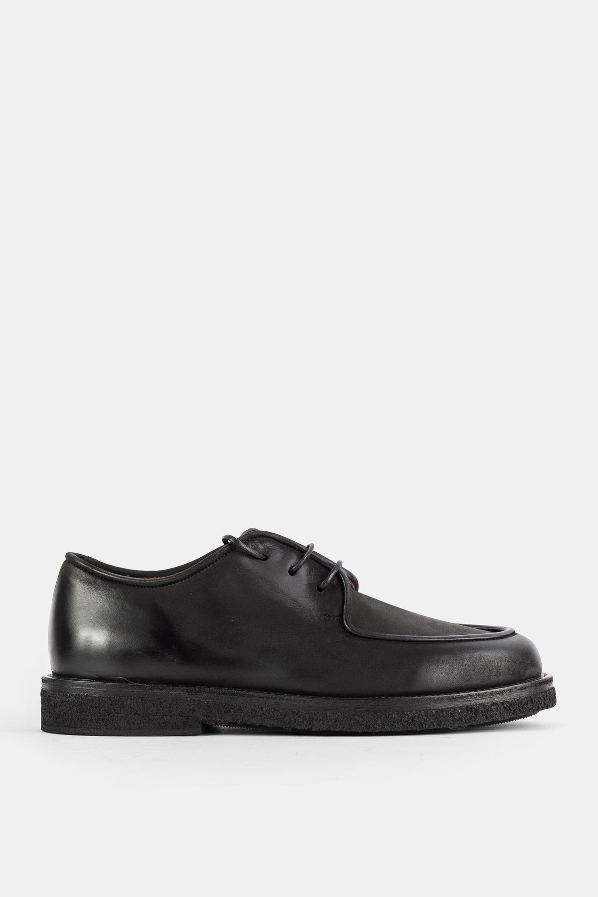 Marsell Moccar Derby Flat — Black
