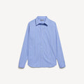 Balenciaga Striped Cotton Shirt — Blue