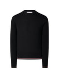 Thom Browne Ribbed Merino Wool Sweater — Black