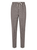 Rick Owens Drawstring Slim Trousers — Gray