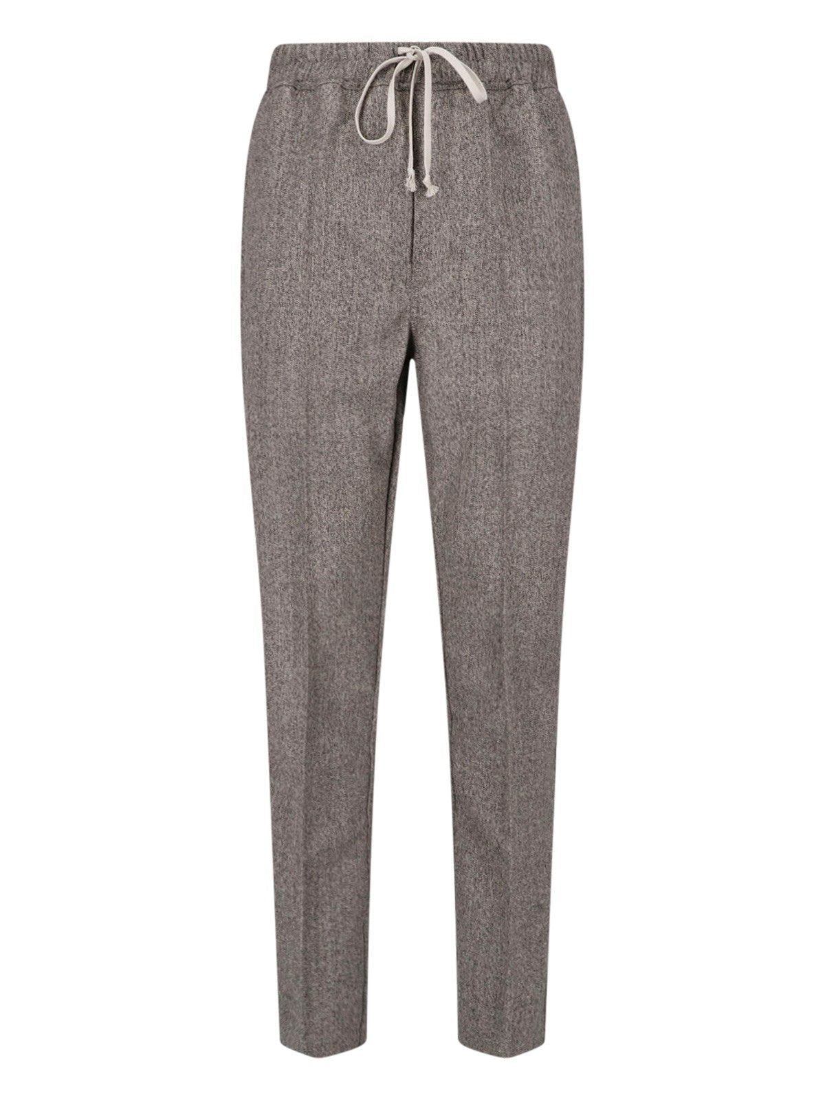 Rick Owens Drawstring Slim Trousers — Gray