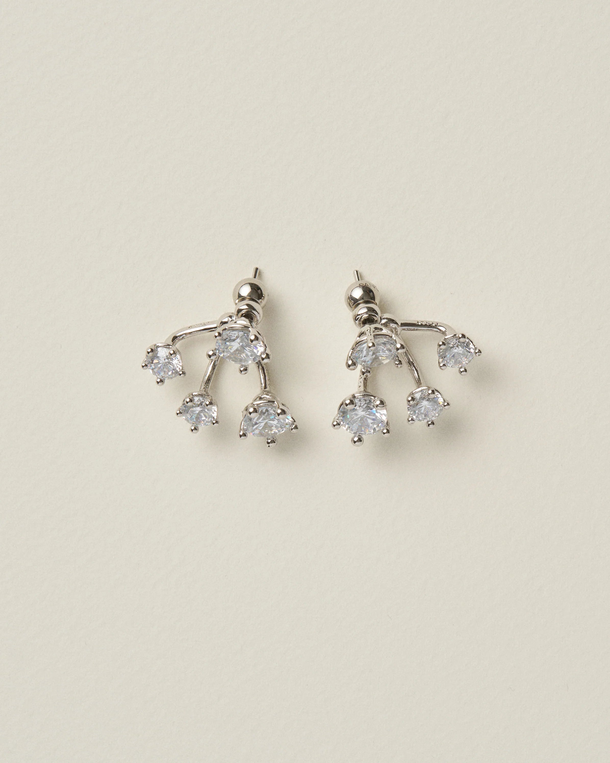 Panconesi Cluster Chandelier Earrings — Silver
