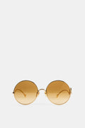 Chloé CH0372S-003 Gold Round Sunglasses — Gold
