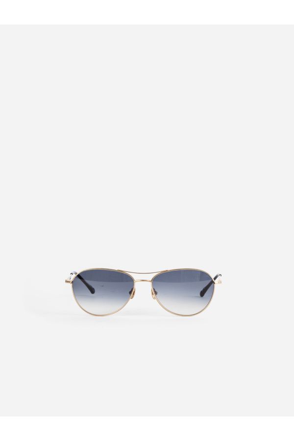 Matsuda M3139 Aviator Sunglasses — Gold
