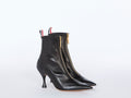 Thom Browne Wingtip Calfskin Bootie — Black