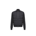 Moncler Quilted Hybrid Down Jacket — Navy